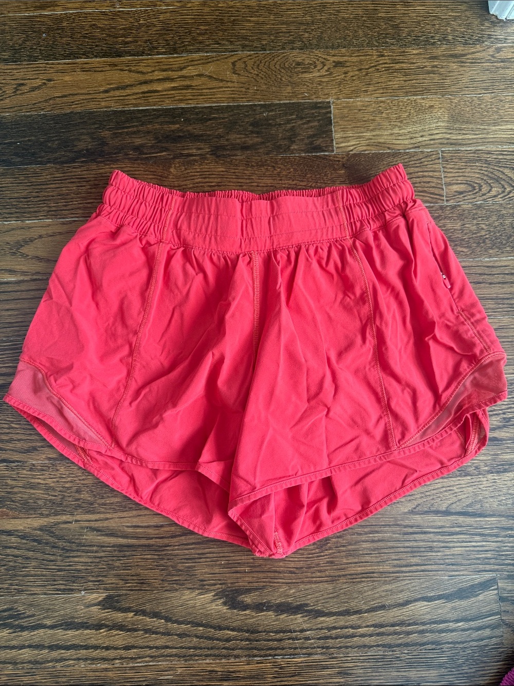 Lululemon 4” Hotty Hot Shorts | Red